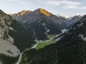 Aerial view, Green Mountain Valley