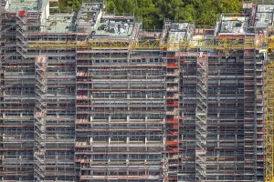 Aerial view, Hannibal II apartment block