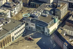 Aerial view, Hansa-CarrAfA&copy; shopping centre with sports check