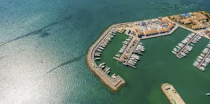 Aerial view, harbour of Alcudia