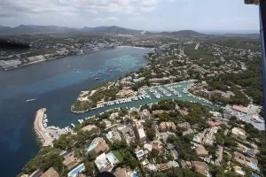 Aerial view, harbour Santa Ponca