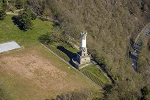 Aerial view, Harkort tower and sports field