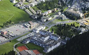 Aerial view of the Hotel Kempinski des Baigns in St