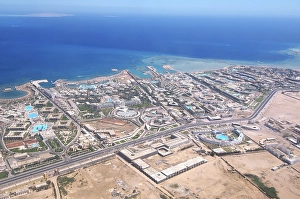 Aerial view, Hurghada, Red Sea, Egypt, Africa