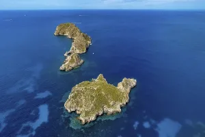 Aerial view, Island illes Malgrats