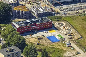 Aerial view, Kaiserquartier Herne