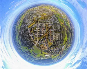 Aerial view, Kirchhellen, Bottrop