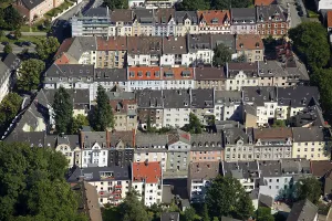 Aerial view, Kueppersbuschstrasse street