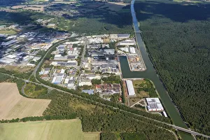 Aerial view of the Lueneburg industrial estate