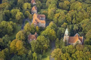 Aerial view, LVR Clinic, LVR Clinic Church