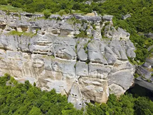 Aerial view, Madara rock plateau
