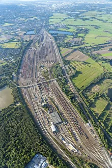 Aerial view of Maschen marshalling yard