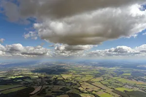 Aerial view of the Mecklenburg-Western Pomerania landscape
