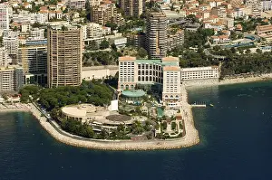 Aerial view, Monte Carlo Bay Hotel and Sporting Club Casino