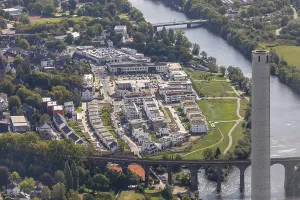 Aerial view, new building in MuhlenstraBe Herdecke