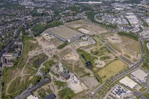 Aerial view, new construction area Stadtquartier Essen 51