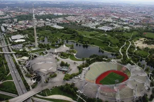 Aerial view of the Olympic site