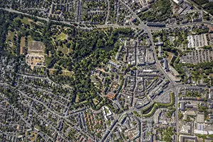 Aerial view, overview centre, structure Dutch model fortification