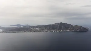 Aerial view from a passenger aeroplane