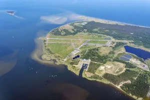 Aerial view of Peenemuende airfield