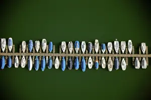 Aerial view, pier for sailboats