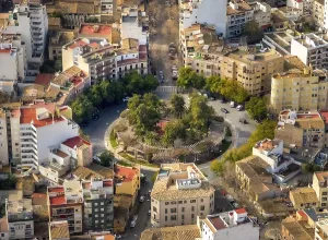 Aerial view, Placa de Miquel Dolc