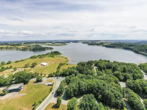 Aerial view of the Pohl Dam
