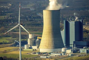 Aerial view, power plant Datteln 4