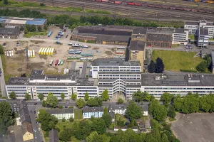 Aerial view, Quartier231 by Sirius Facilities office park