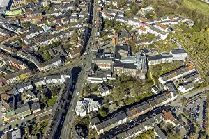 Aerial view, residential area ArdeystraBe and CrendeldanzstraBe