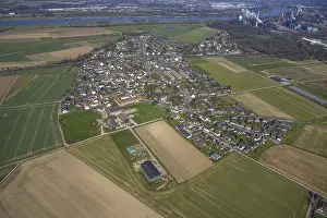 Aerial view, residential area, district Mundelheim