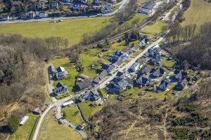 Aerial view, residential area, local view