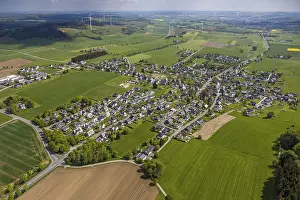 Aerial view, residential area, view of Altenburen district