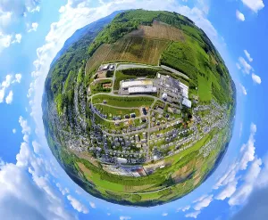 Aerial view, residential area, view of Bestwig