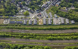 Aerial view, residential park Altes Beiengelande Horsthauser StraBe