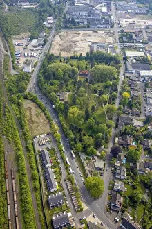 Aerial view, residential park Altes Beiengelande Horsthauser StraBe