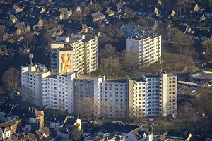 Aerial view, RheinpreuBensiedlung Hochhauser Wohnpark Hochheide