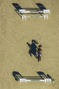 Aerial view, riding club Kamen