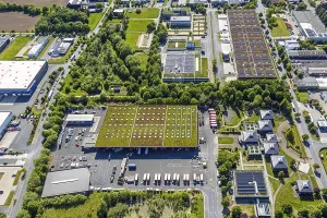 Aerial view, roofing purchase, DEX