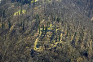 Aerial view, Rudenburg ruins