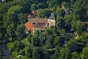 Aerial view, Schloss Rheda Castle