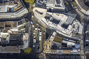 Aerial view, Sparkasse headquarters at Dr