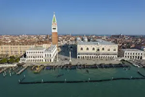 Aerial view of St Mark's Square with Grand Canal