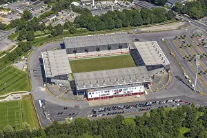 Aerial view, Stadion an der HafenstraBe