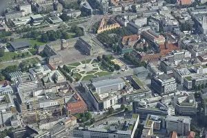 Aerial view, Stuttgart, Baden-Wuerttemberg