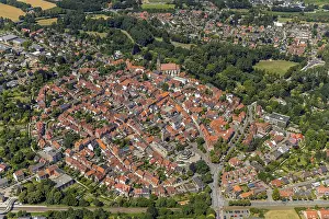 Aerial view, Telgte town center