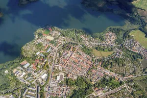 Aerial view of the town of Sternberg