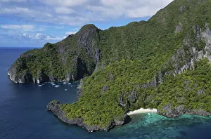 Aerial view of tropical Philippines island
