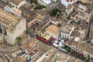 Aerial view, view of Santanyi