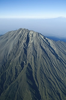 Aerial view, volcano Mount Meru, Mt